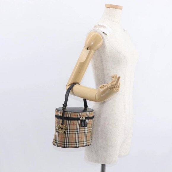 Authentic BURBERRY Nova Check Vanity Hand Bag bst384-121825 - Picture 16 of 16